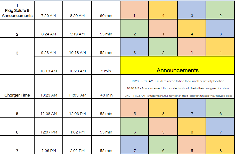 Bell Schedule